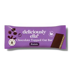 Deliciously Ella Deliciously Ella Raisin Chocolate Topped Oat Bar 50g