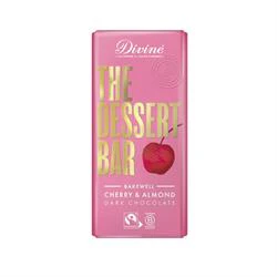 Divine Chocolate Divine 60% Dark Chocolate Bakewell with Cherry & Almond 180g