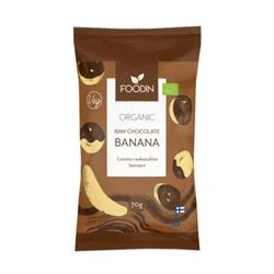 Foodin Organic Raw Chocolate Coated Banana 70G