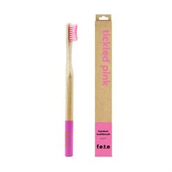 From Earth to Earth Bamboo Toothbrush Tickled Pink - Pink Soft 1 Unit