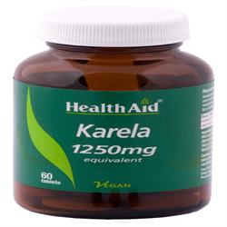 HealthAid Karela Extract 1250mg Equivalent - 60 Tablets