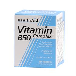 HealthAid Vit B50 Complex - Prolonged Release Tablets 30's