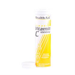 HealthAid Vitamin C 1000mg - Effervescent (Lemon Flavour) Tablets 20's