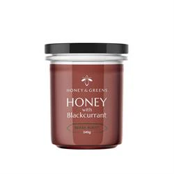 Honey and Greens Honey & Greens British Spring Honey Infused with Natural Blackcurrant 240g