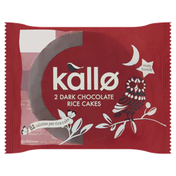 Kallo Kallo Dark Chocolate Topped Rice Cakes 33g