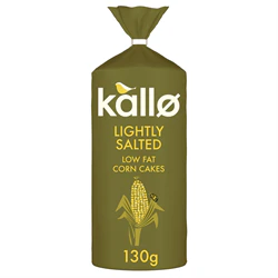 Kallo Kallo Organic Lightly Salted Corn Cakes Thins 130g