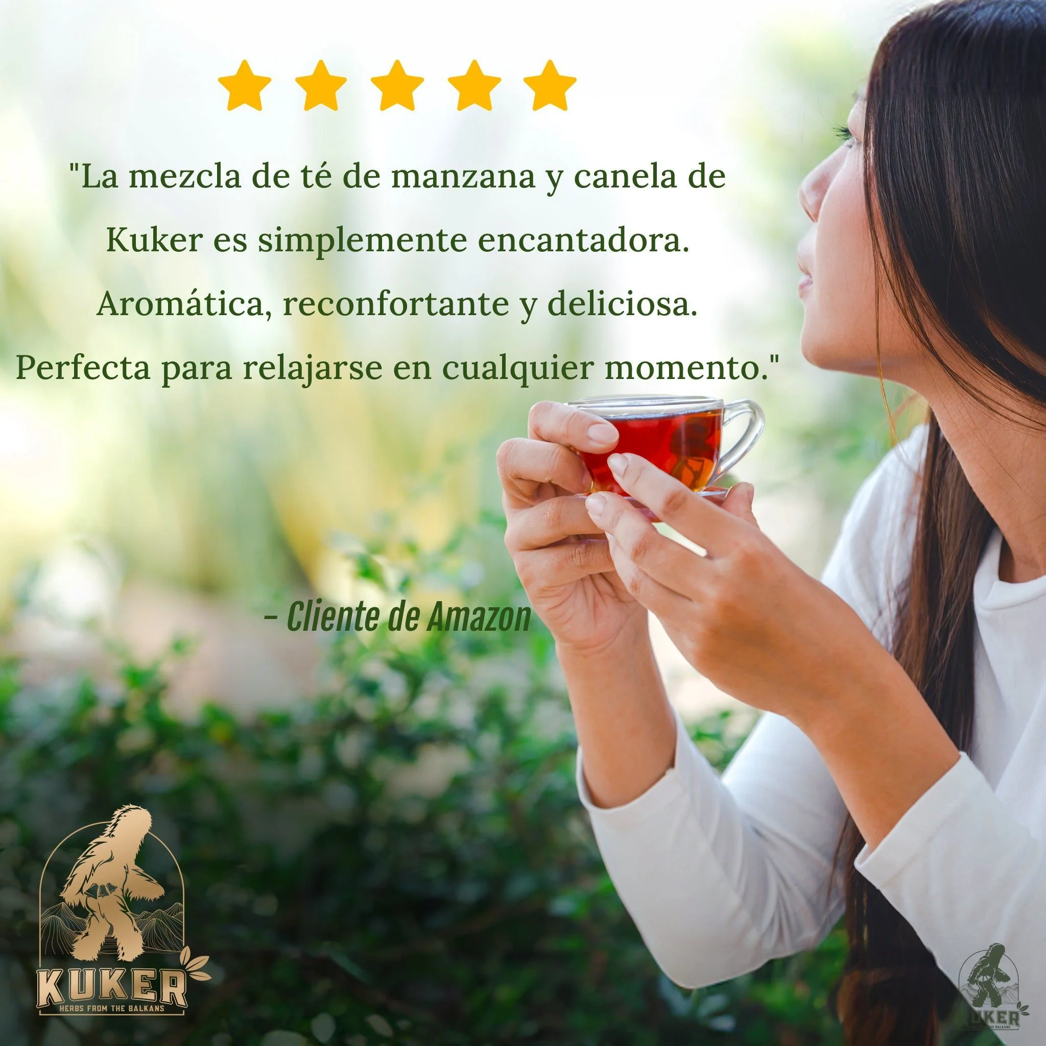 KUKER® Apple Cinnamon Tea 20 Bags | 40g - Image 2