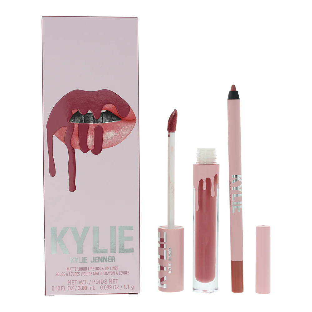 Kylie By Kylie Jenner Matte Lip Kit 302 Snow Way Bae 2 Piece Gift Set: Liquid Li