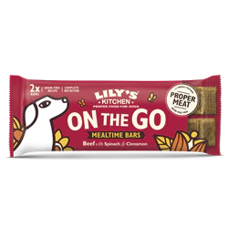 Lilys Kitchen Beef On the Go Bars for Dogs 2pk 40g