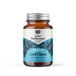 Love Mushrooms Love Mushrooms Lions Mane Capsules 60 Capsules - 4000mg