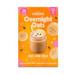 Oatsu Oatsu Banana Biscuit Just Add Milk Overnight Oats 300g