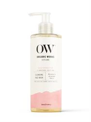 Organic Works Hydra-Balance Face Wash - With Vitamin E & Rose Geranium (300 ml)