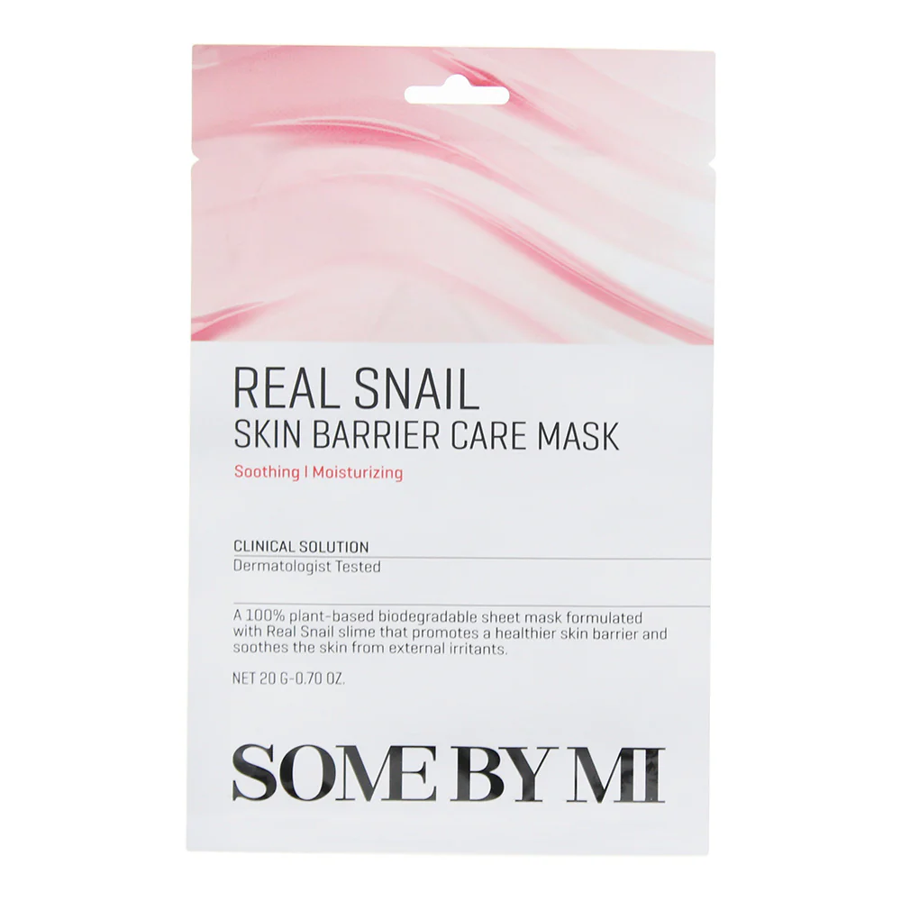 Some By Mi Real Snail Skin Barrier Care Sheet Mask 20g
