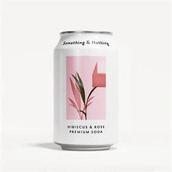 Something & Nothing Hibiscus & Rose Premium Soda 330ml
