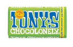 Tonys Chocolonely Dark Chocolate 61% Almond Sea Salt 180g